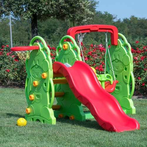 Scivolo orso con altalena - orso,
